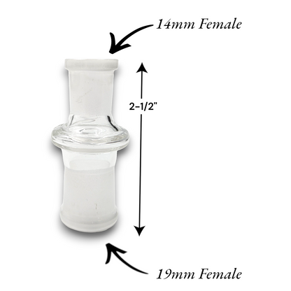 14mm Female to 19mm Female Adapter