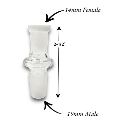 19mm Male to 14mm Female Adapter