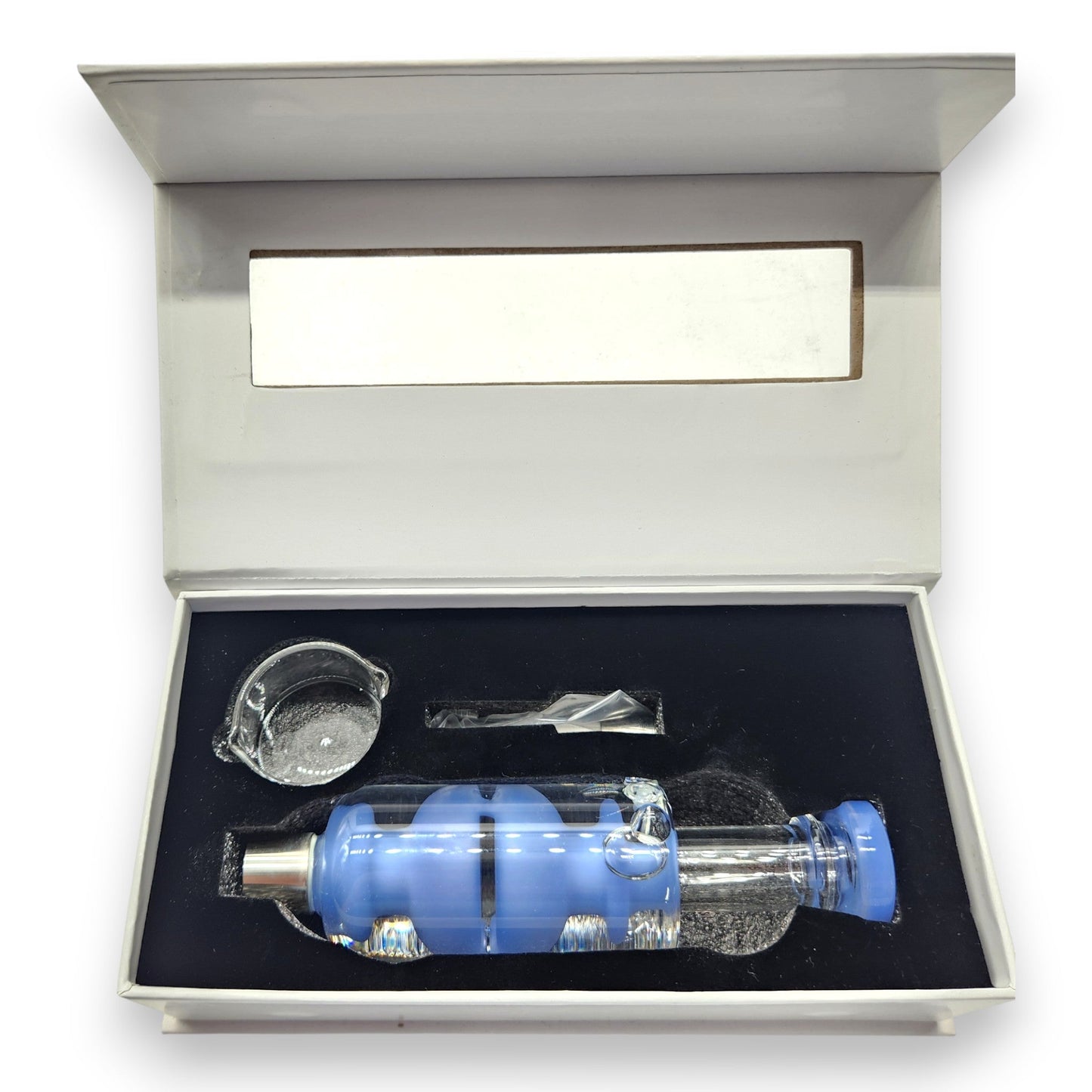 7.5" Glycerin Dab Straw Ceramic Tip Nectar Collector and Dish