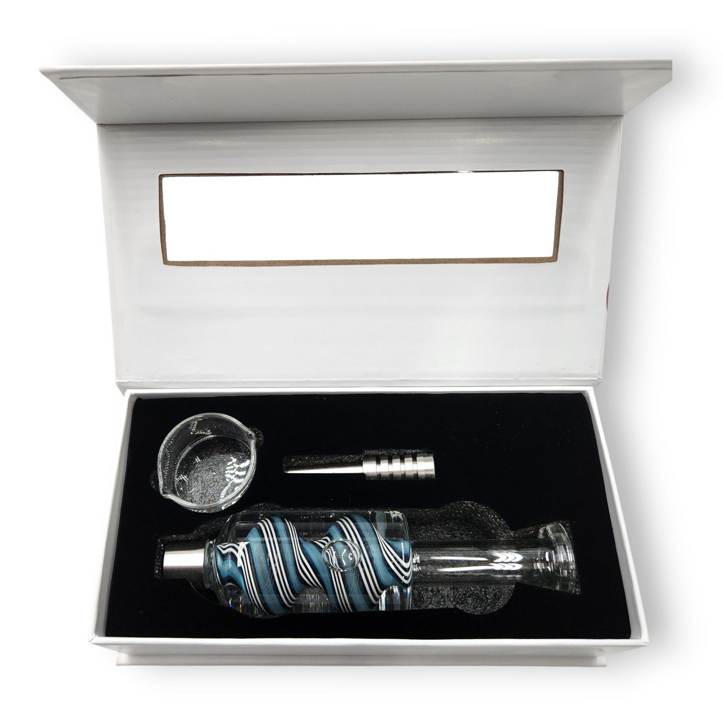 7.5" Glycerin Dab Straw Ceramic Tip Nectar Collector and Dish