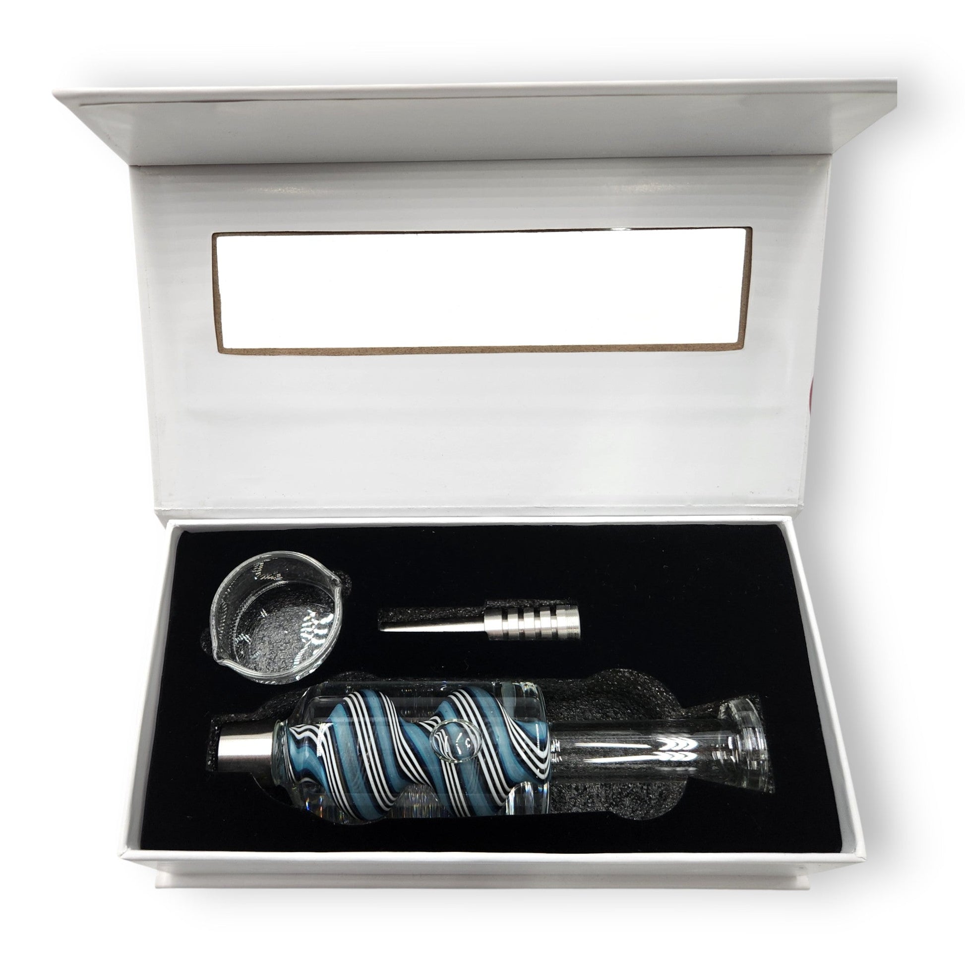 7.5" Glycerin Dab Straw Ceramic Tip Nectar Collector and Dish