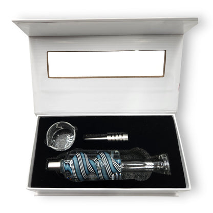 7.5" Glycerin Dab Straw Ceramic Tip Nectar Collector and Dish