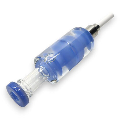 7.5" Glycerin Dab Straw Ceramic Tip Nectar Collector and Dish
