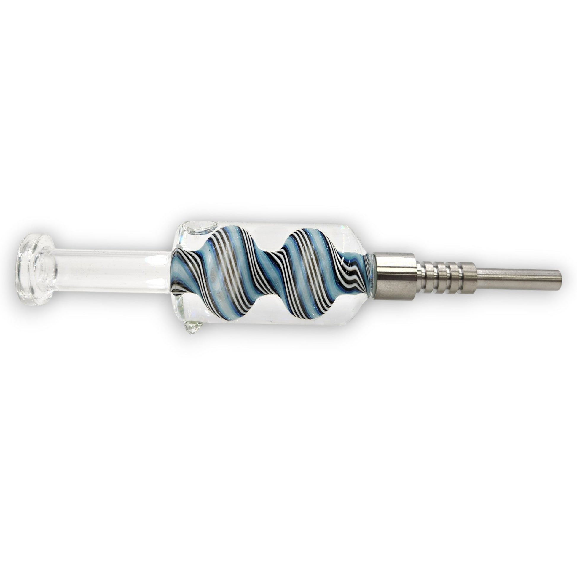 7.5" Glycerin Dab Straw Ceramic Tip Nectar Collector and Dish