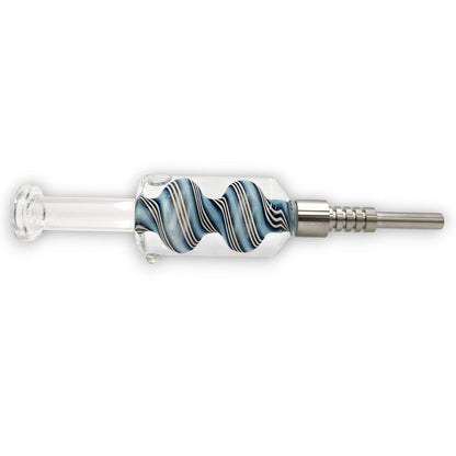 7.5" Glycerin Dab Straw Ceramic Tip Nectar Collector and Dish