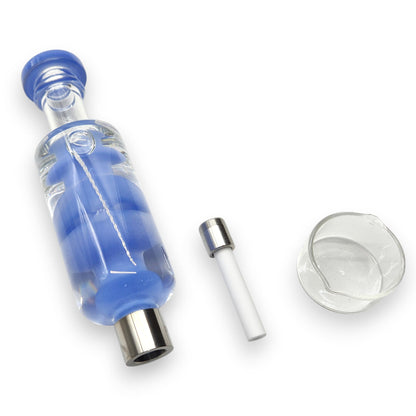 7.5" Glycerin Dab Straw Ceramic Tip Nectar Collector and Dish