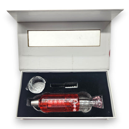 7.5" Glycerin Dab Straw Titanium Tip Nectar Collector and Dish