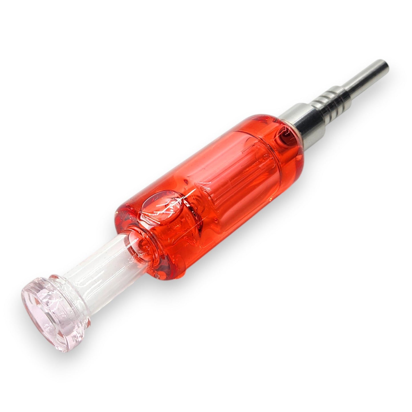 7.5" Glycerin Dab Straw Titanium Tip Nectar Collector and Dish