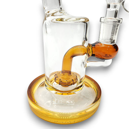 8" Aqua Works Barrel Shape Circ Perc Bong