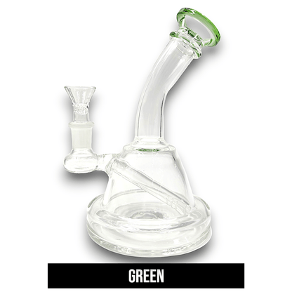 8" Bent Neck Dome Base Beaker Bong