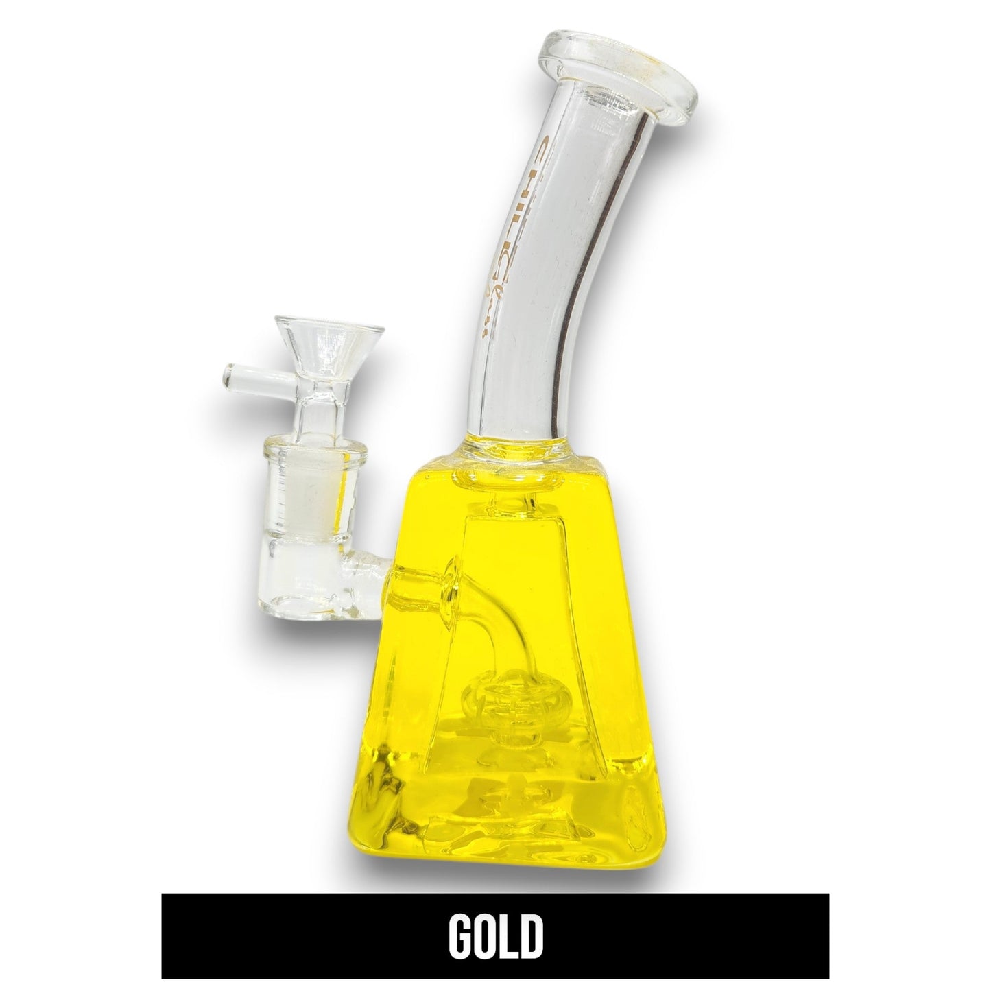 8" Chill Glass Freezable Glycerin Square Beaker Bong