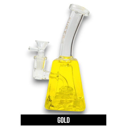 8" Chill Glass Freezable Glycerin Square Beaker Bong