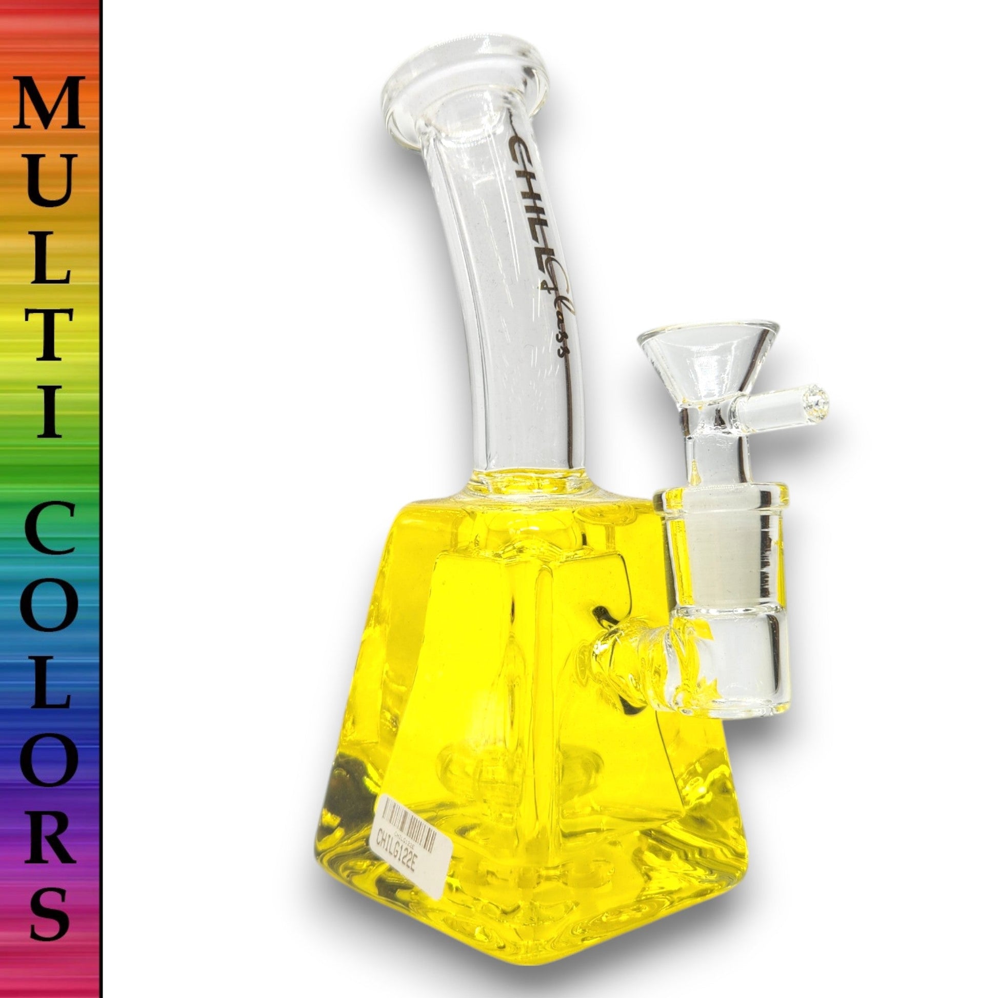 8" Chill Glass Freezable Glycerin Square Beaker Bong