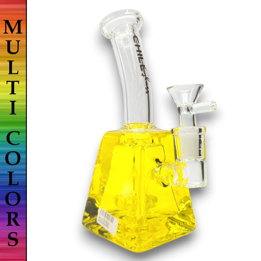 8" Chill Glass Freezable Glycerin Square Beaker Bong