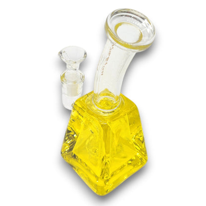 8" Chill Glass Freezable Glycerin Square Beaker Bong