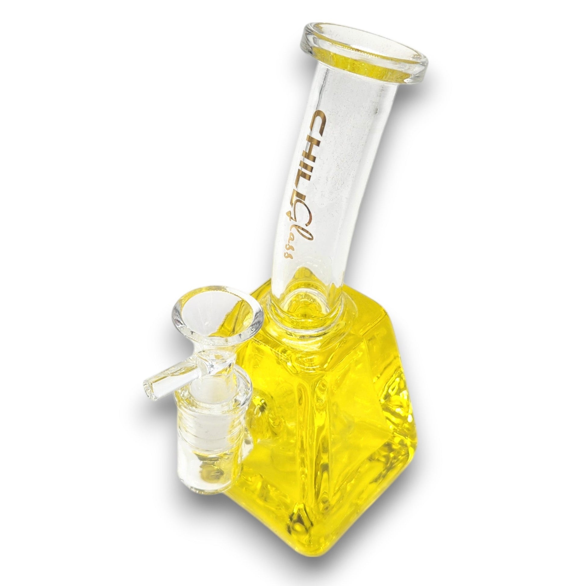 8" Chill Glass Freezable Glycerin Square Beaker Bong