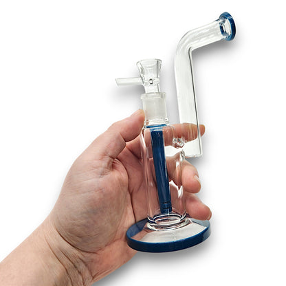 8" Color Long Neck Bubbler Bong