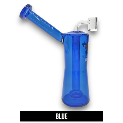 8" Diamond Glass Circ Perc Bubbler Bong Dab Rig