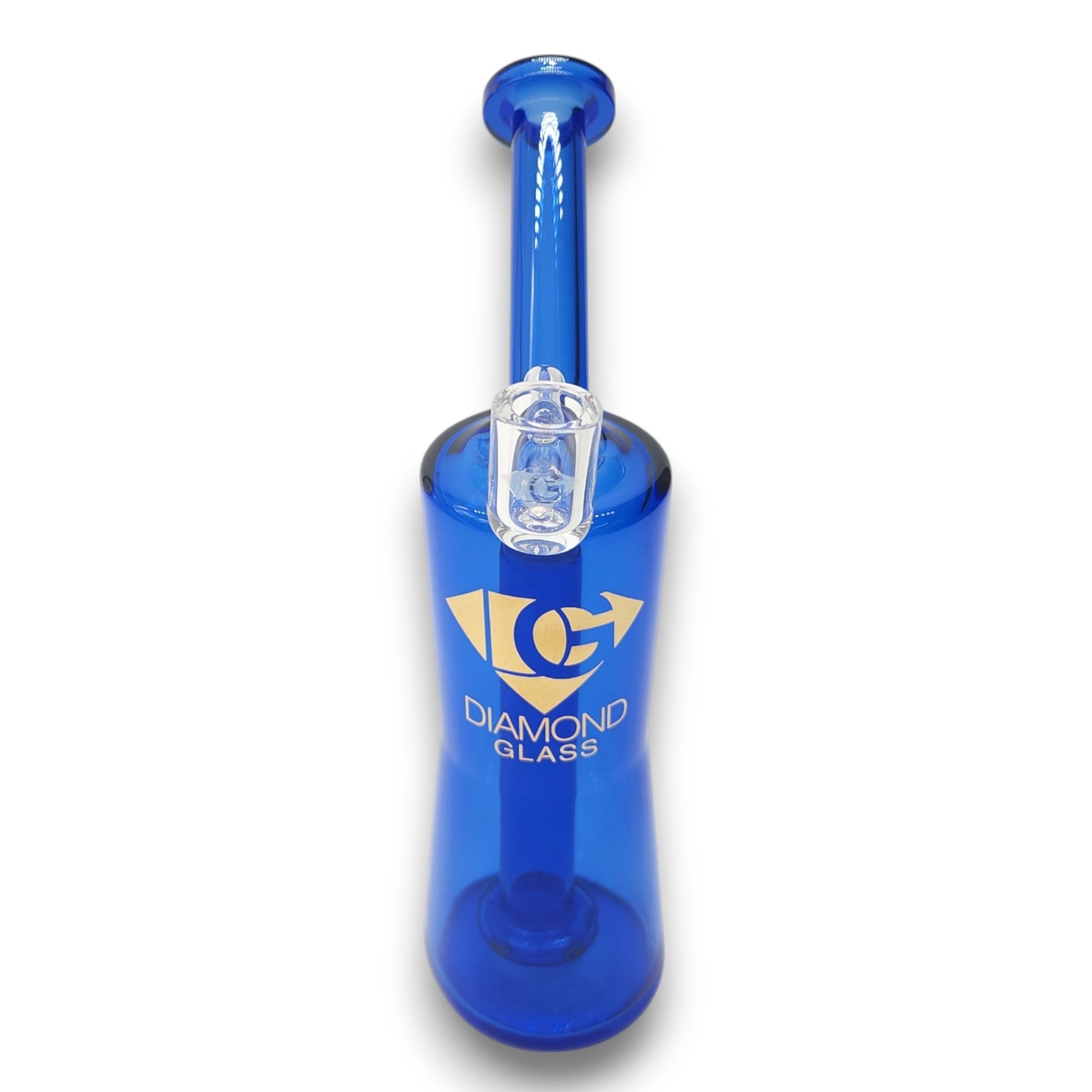 8" Diamond Glass Circ Perc Bubbler Bong Dab Rig