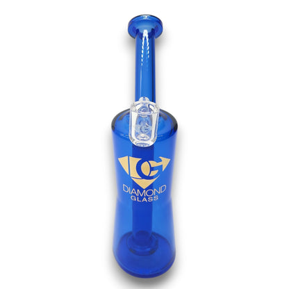 8" Diamond Glass Circ Perc Bubbler Bong Dab Rig