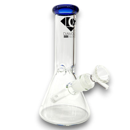 8" Diamond Gold Glass Beaker