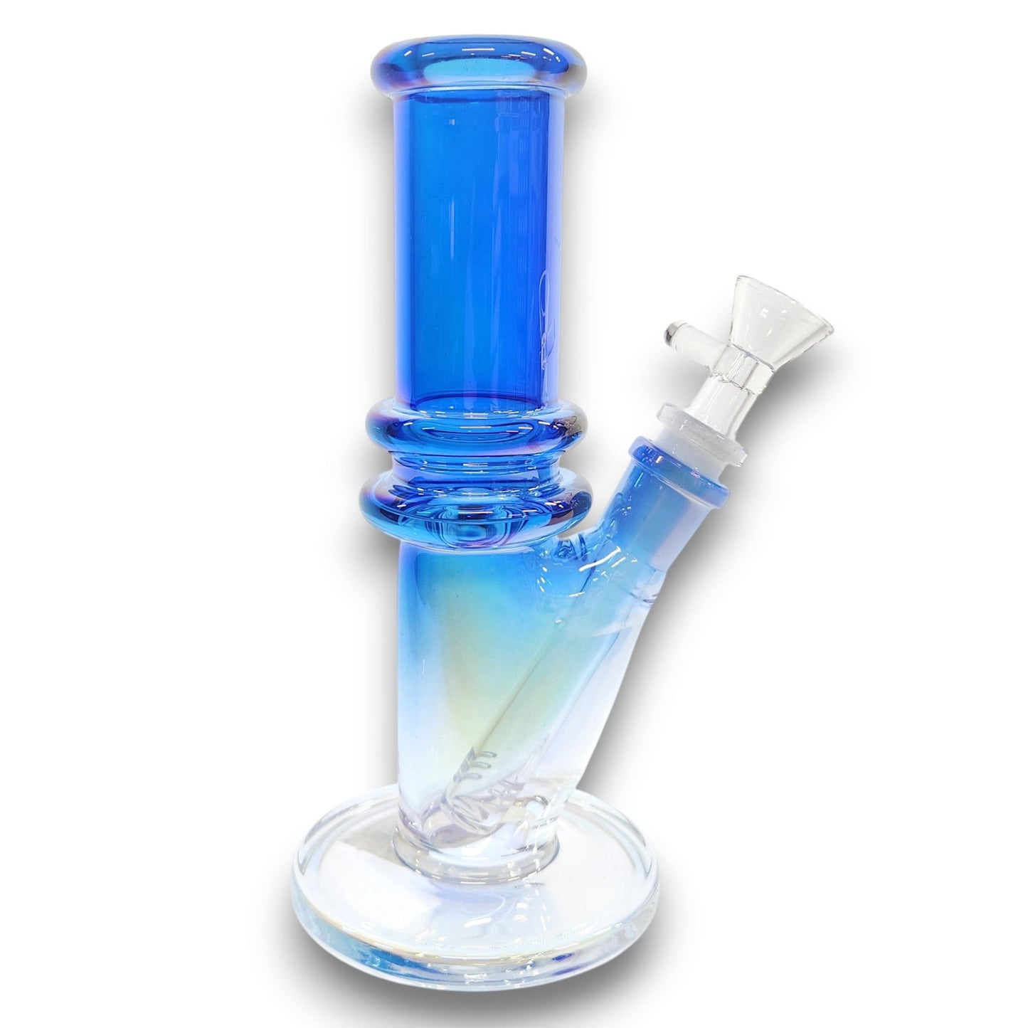 8" Iridescent Straight Tube Bong