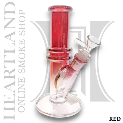 8" Iridescent Straight Tube Bong