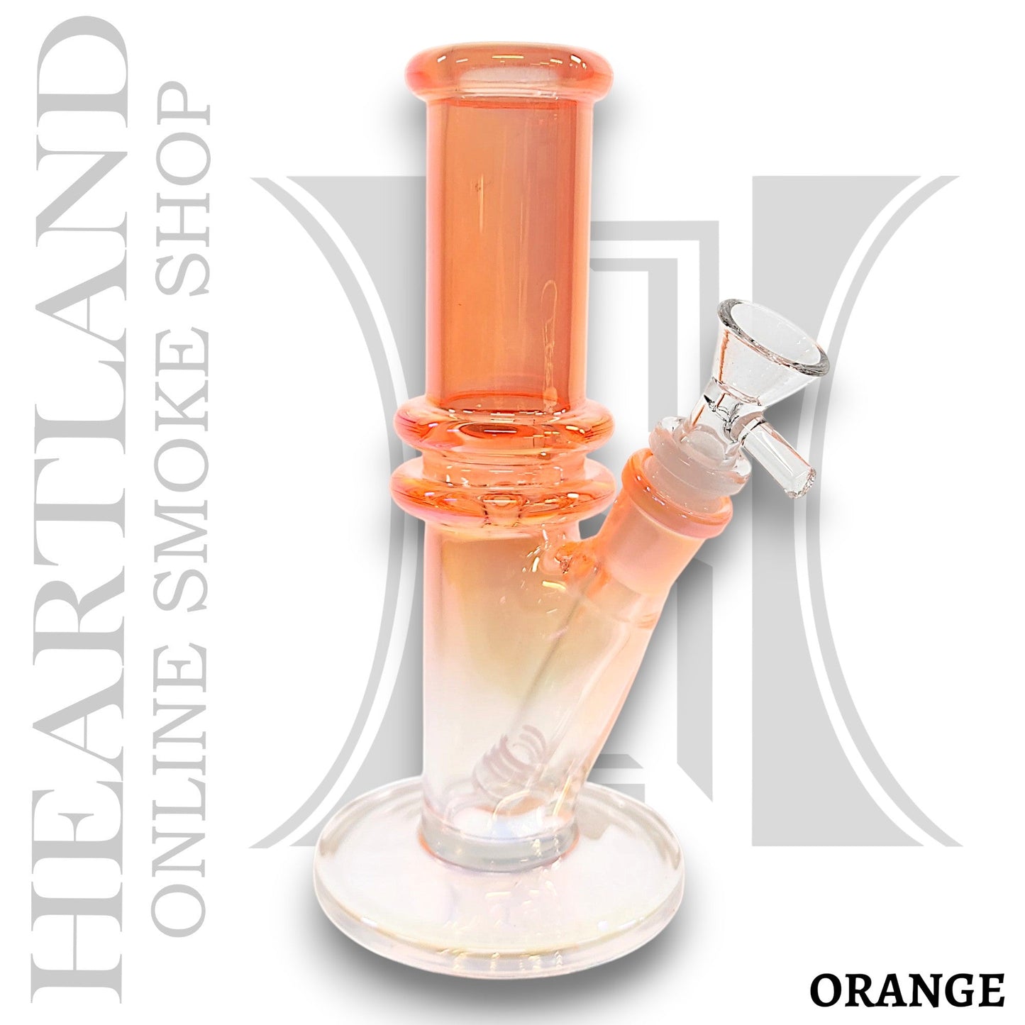 8" Iridescent Straight Tube Bong