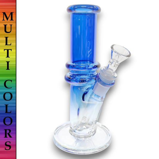 8" Iridescent Straight Tube Bong