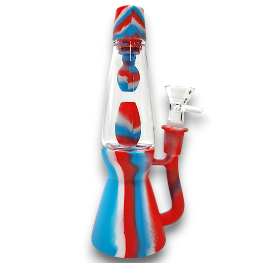 8" Lava Lamp Silicone Bong