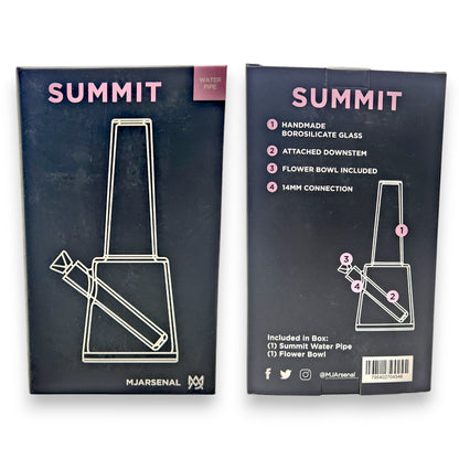 8" MJ Arsenal Summit Straight Tube Beaker Bong
