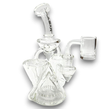 8" Pulsar Equilibrium Dual Recycler Dab Rig Bong