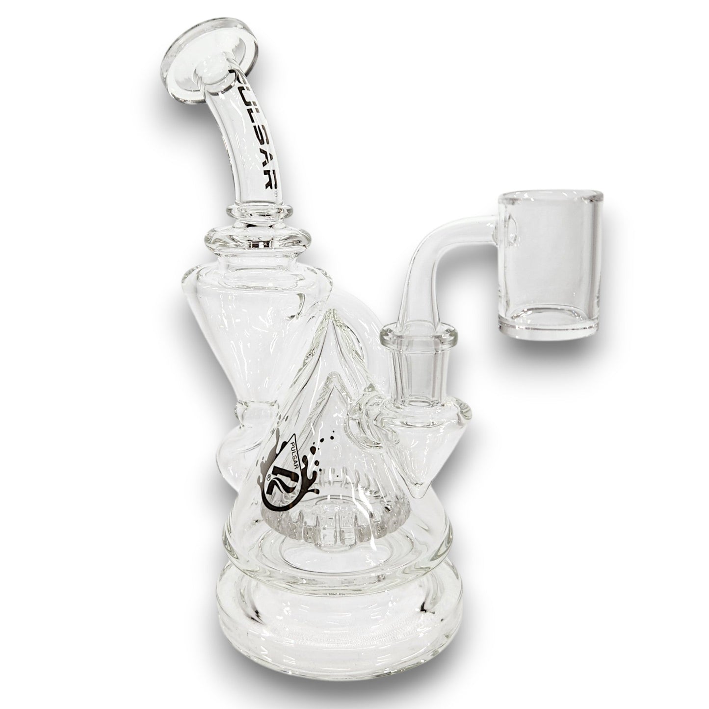 8" Pulsar Pyramid Baller Recycler Rig Bong