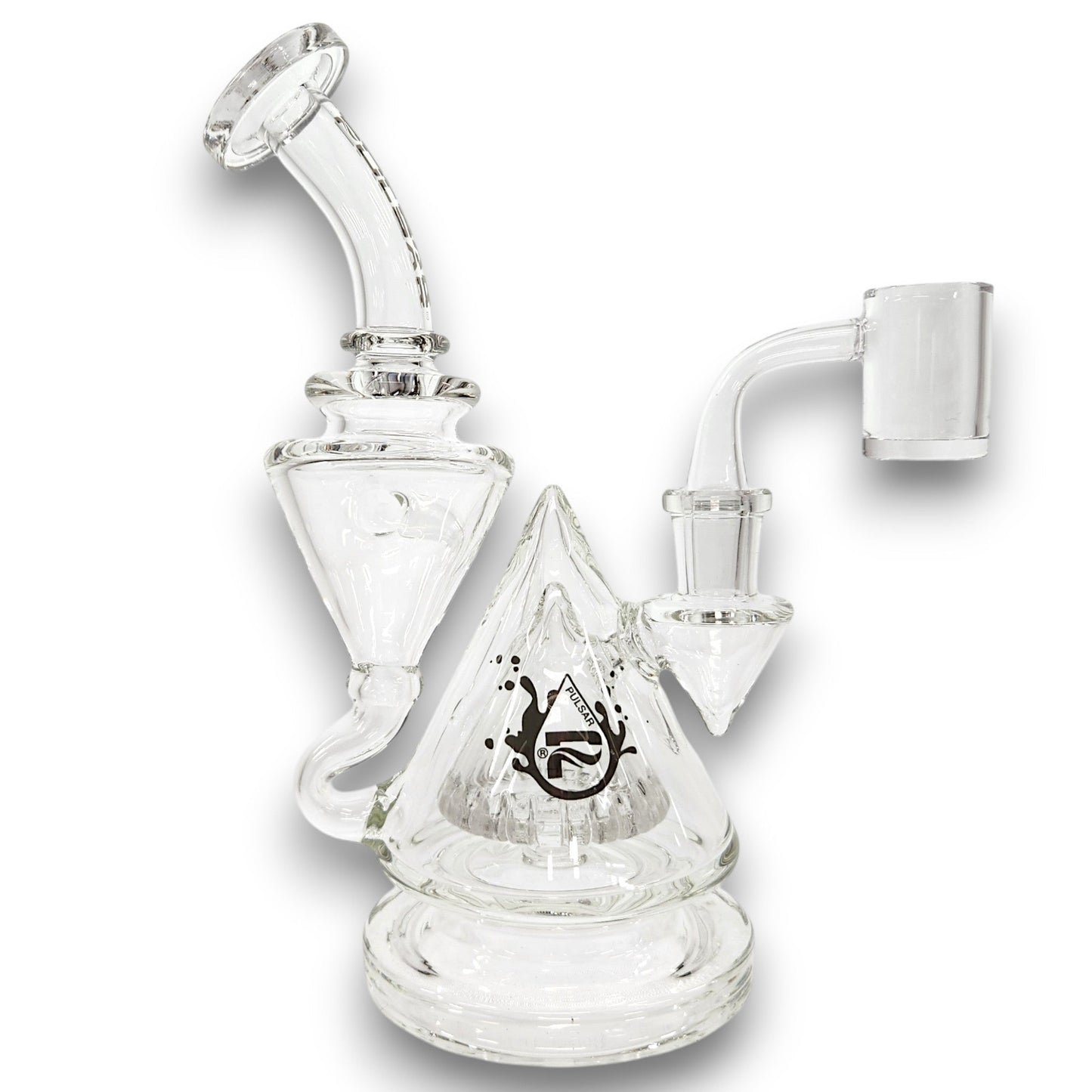8" Pulsar Pyramid Baller Recycler Rig Bong