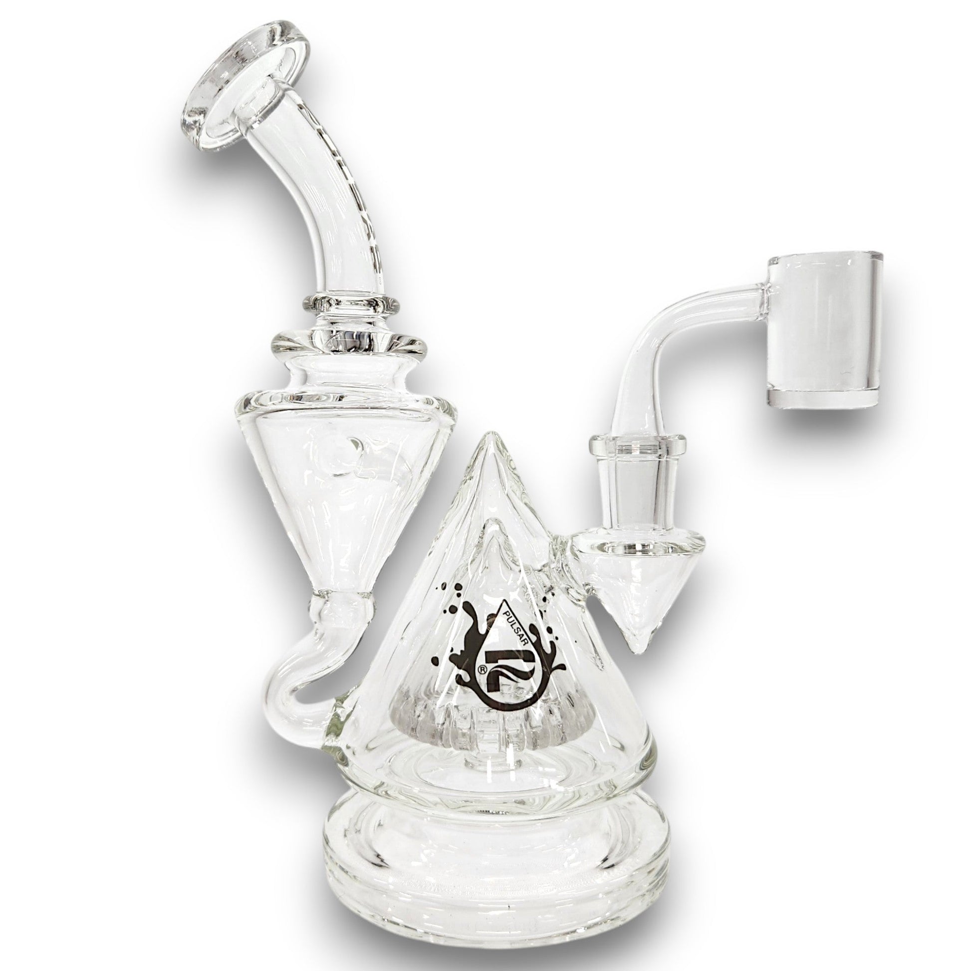 8" Pulsar Pyramid Baller Recycler Rig Bong