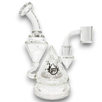 8" Pulsar Pyramid Baller Recycler Rig Bong