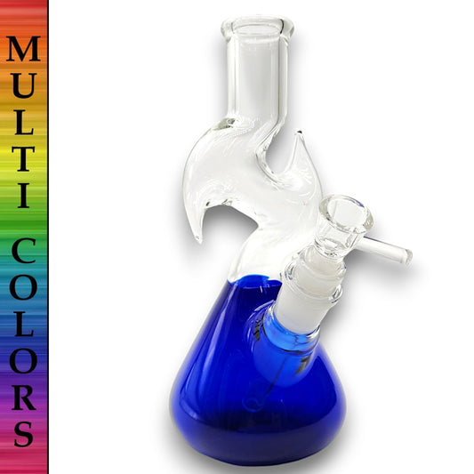 8" Zong Style Zig Zag Beaker Bong