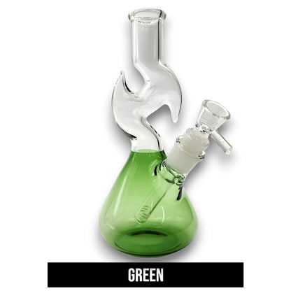 8" Zong Style Zig Zag Beaker Bong