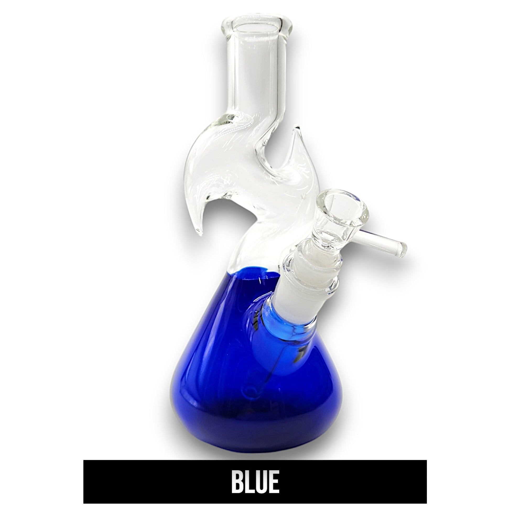 8" Zong Style Zig Zag Beaker Bong