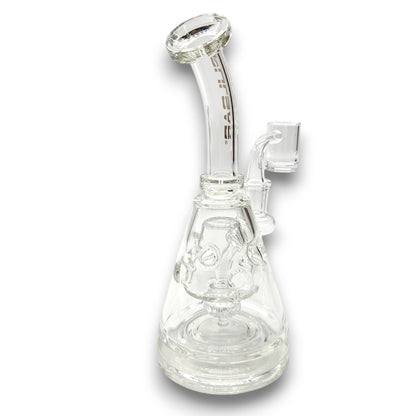 8.5" Pulsar Bent Neck Pyramid Rig Bong