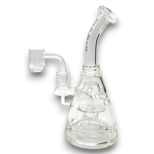 8.5" Pulsar Bent Neck Pyramid Rig Bong