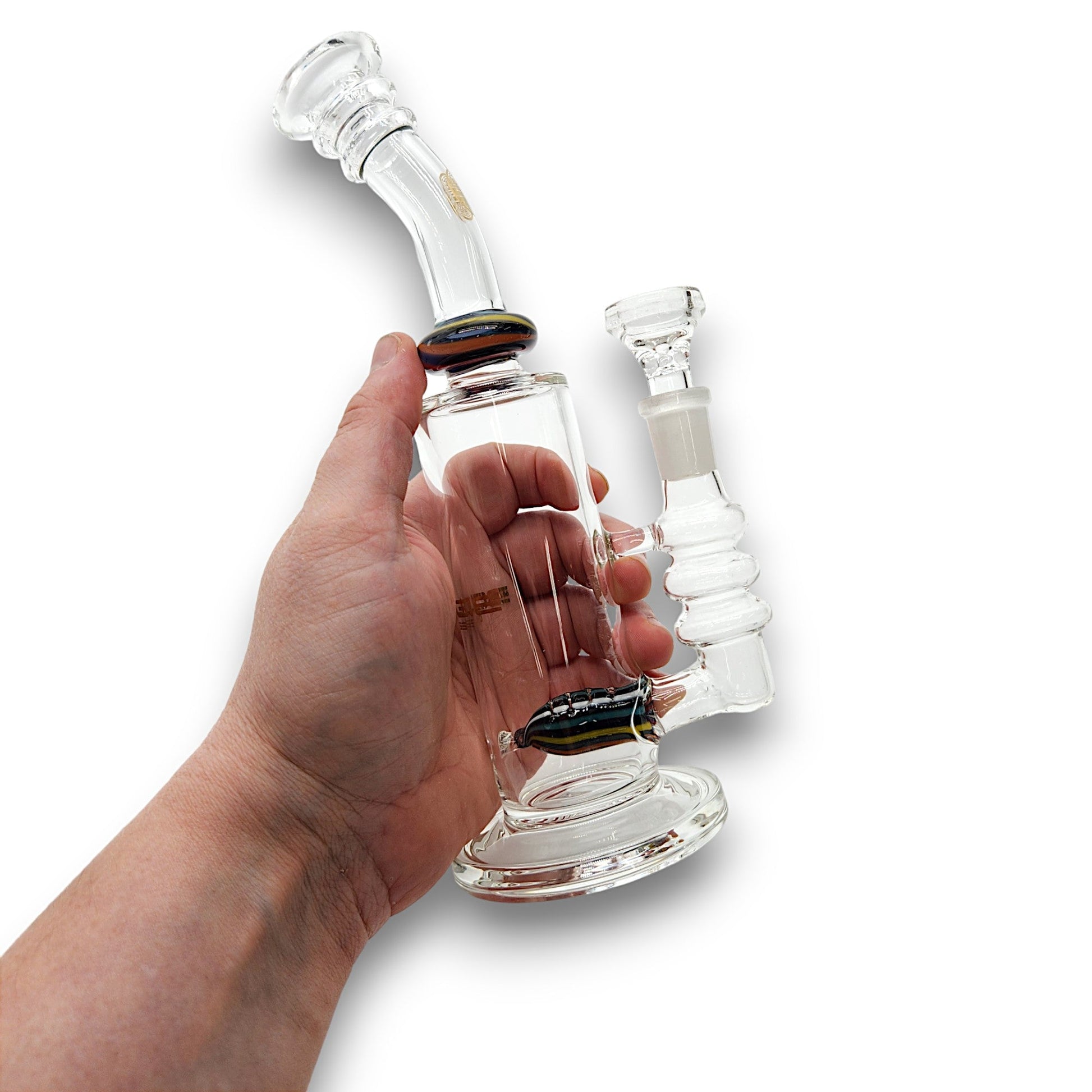 9" Bougie Inline Percolator Barrel Bong