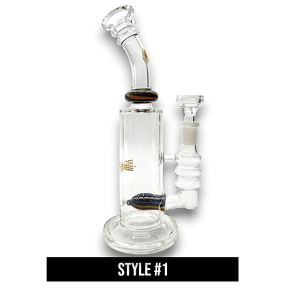 9" Bougie Inline Percolator Barrel Bong