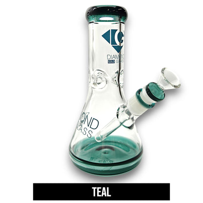 9" Diamond Glass Heavy Duty Beaker Bong