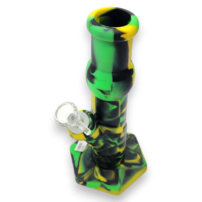 9" Silicone Straight Tube Bong