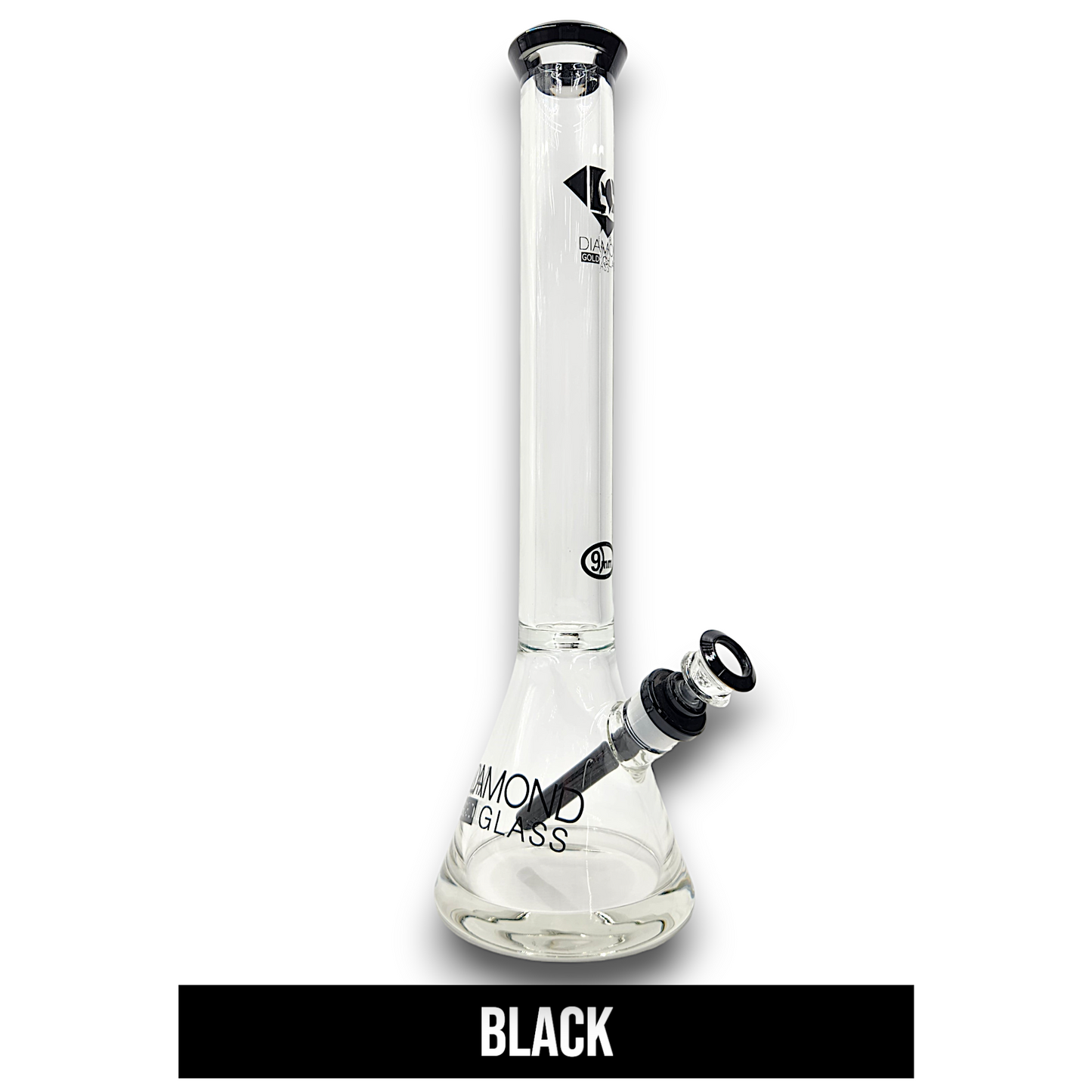 18" Diamond 9mm Heavy Duty Beaker Bong