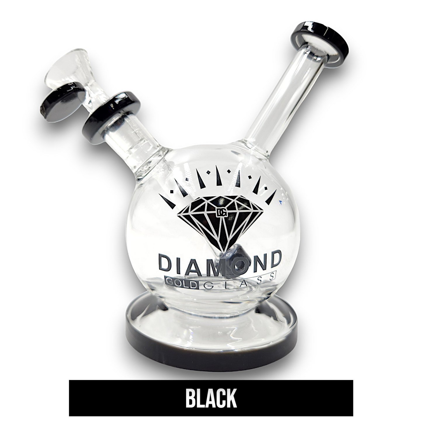 7" Diamond Glass Dome Bubbler Bong