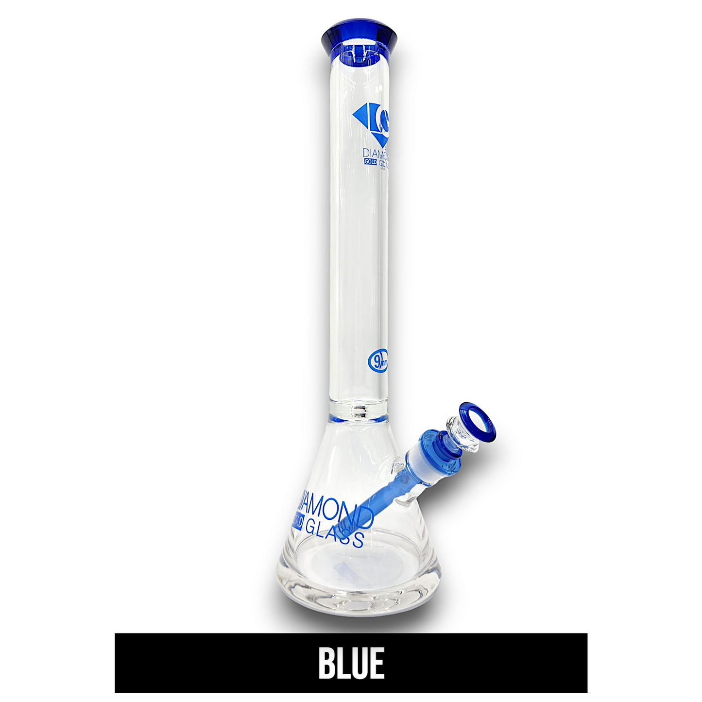 18" Diamond 9mm Heavy Duty Beaker Bong