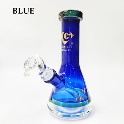 8" Boss Color Design Flat Mouth Beaker Bong