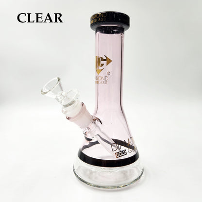 8" Boss Color Design Flat Mouth Beaker Bong